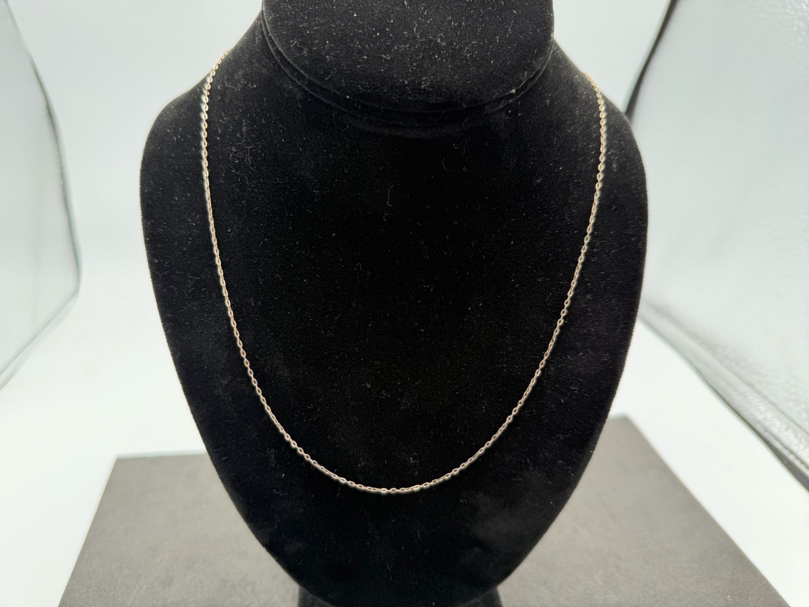 1.95g Vintage Sterling Silver 925 Chain Oval Link Necklace 24 in M