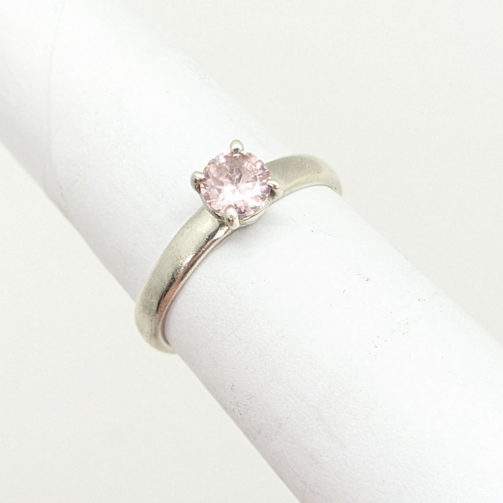 Vintage Luxury RING Silver 925 with Chic Bright Stone -size: 7.5US (17.5mm)| #40