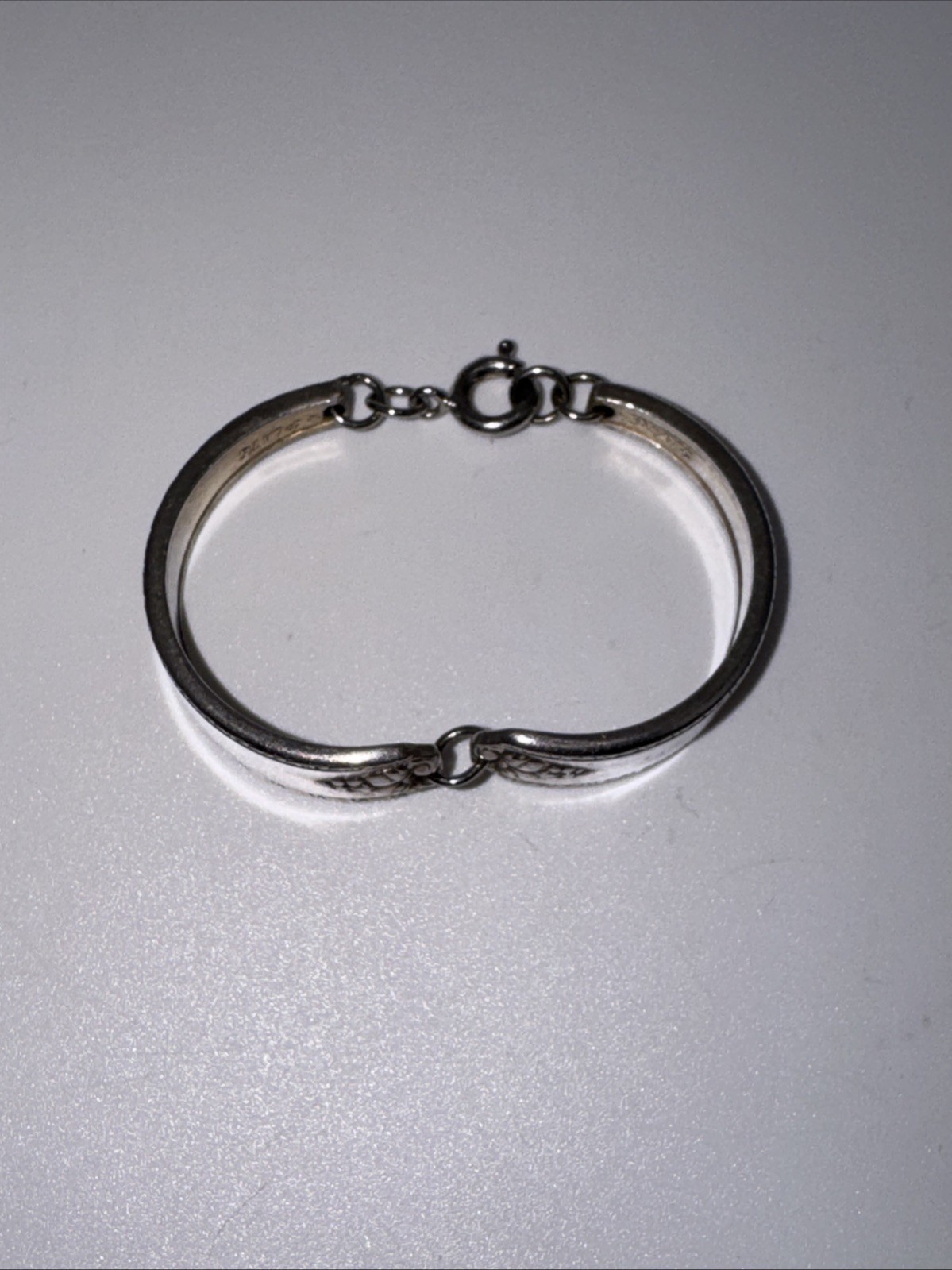 Vintage Child’s Spoon Handle Bracelet Silver Tone