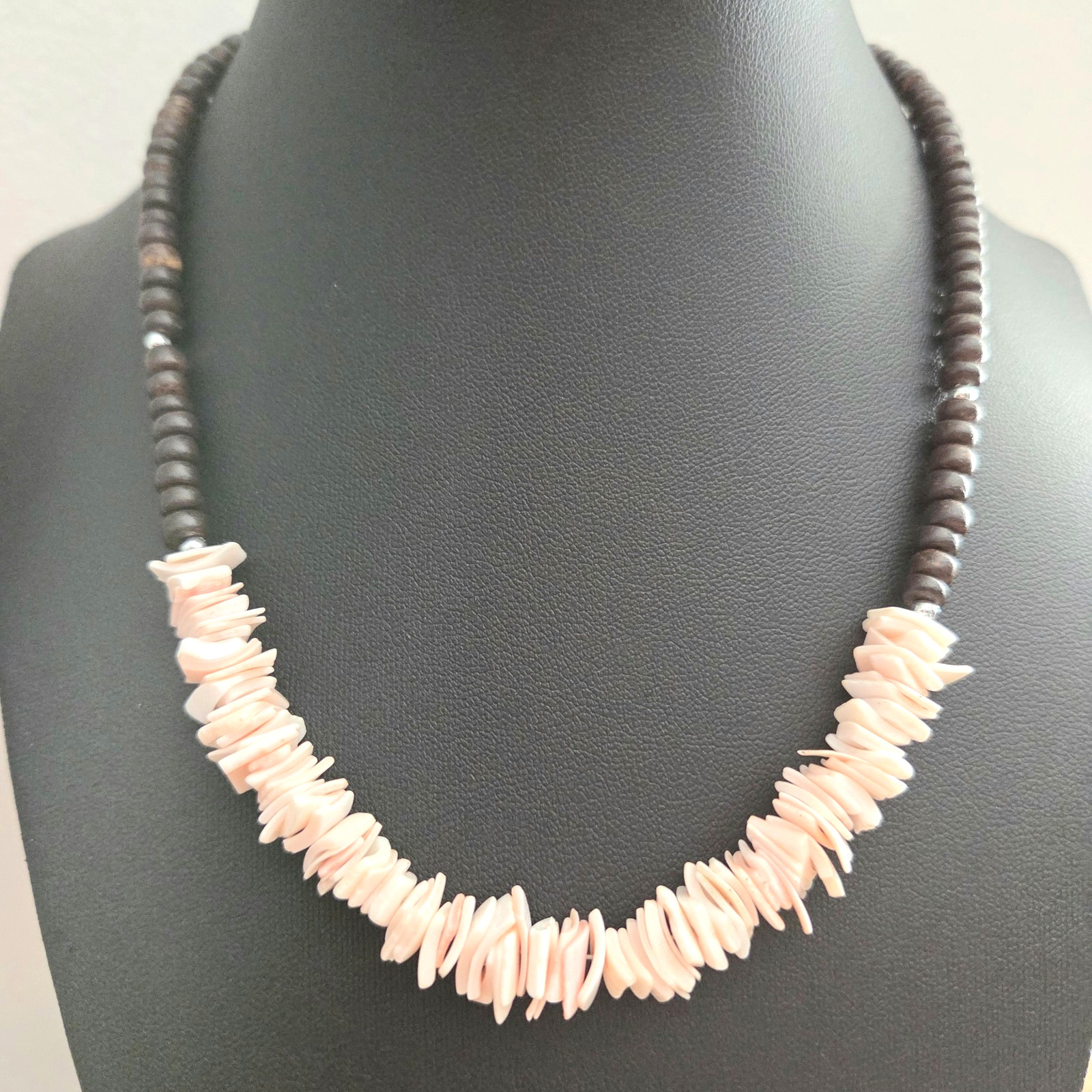 5 Surfer Heishi Puka Shell Necklace Hawaiian Vintage