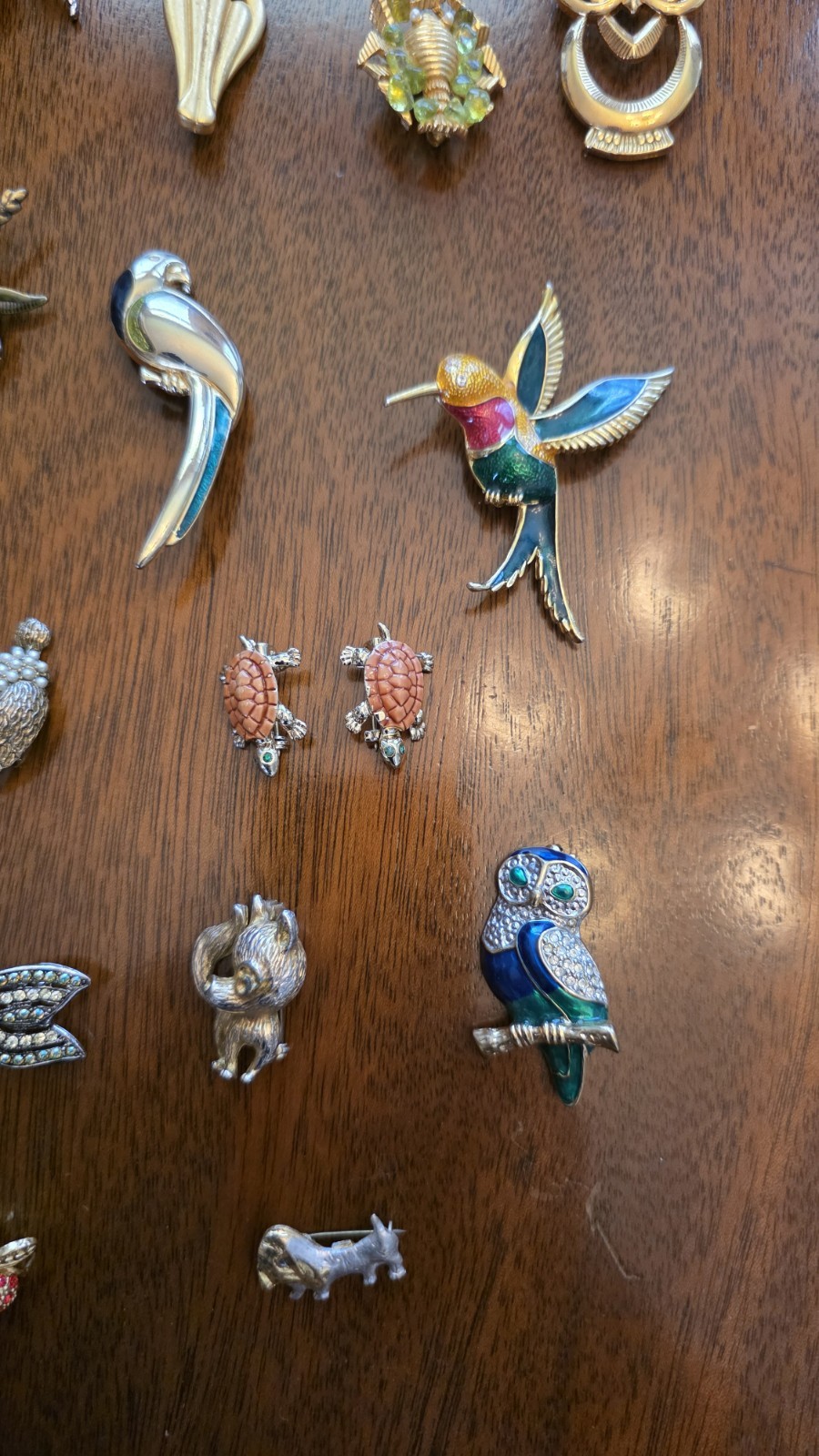Vintage Animal Brooch Pin Large Lot