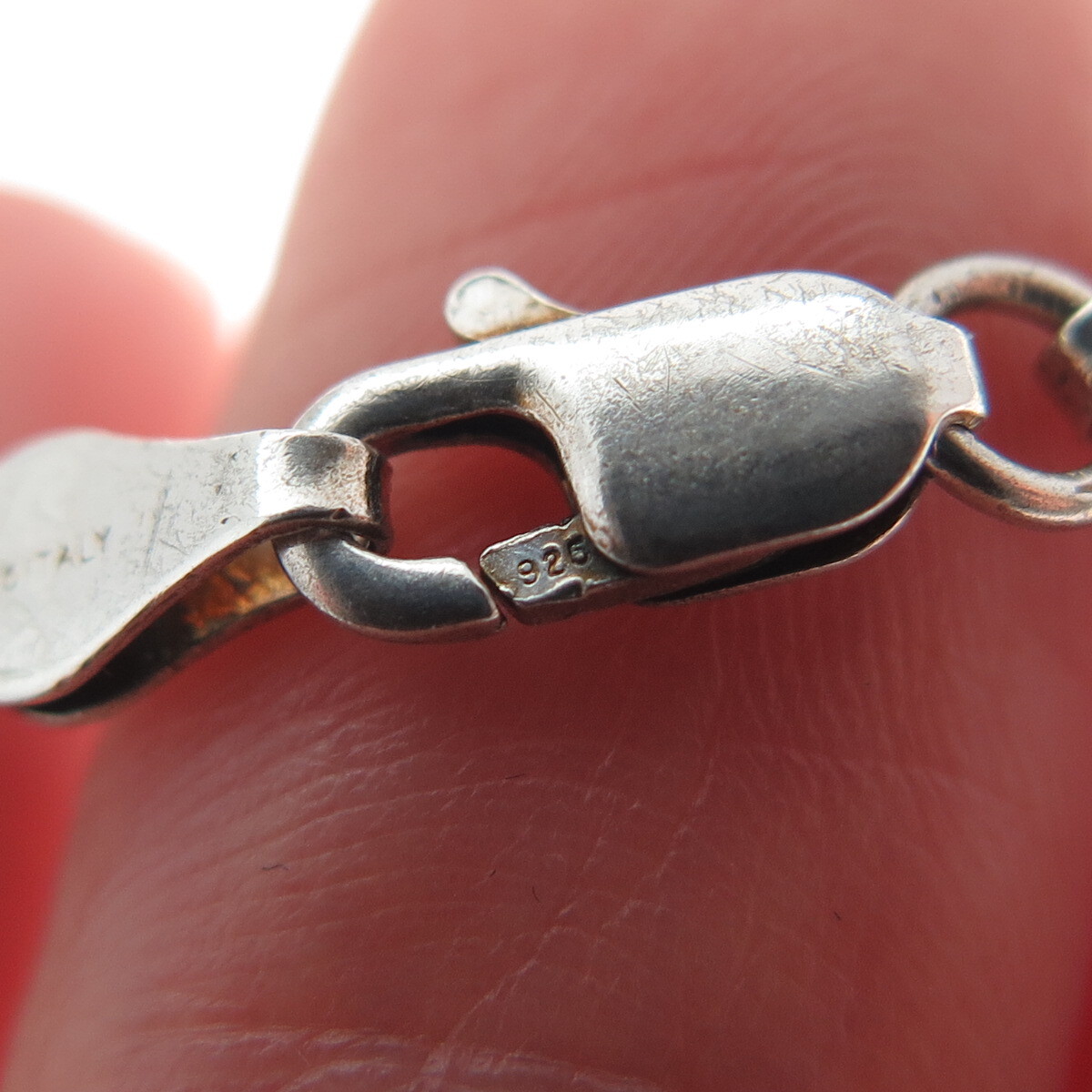 925 Sterling Silver Vintage Italy Flat Anchor Mariner Link Bracelet 7″