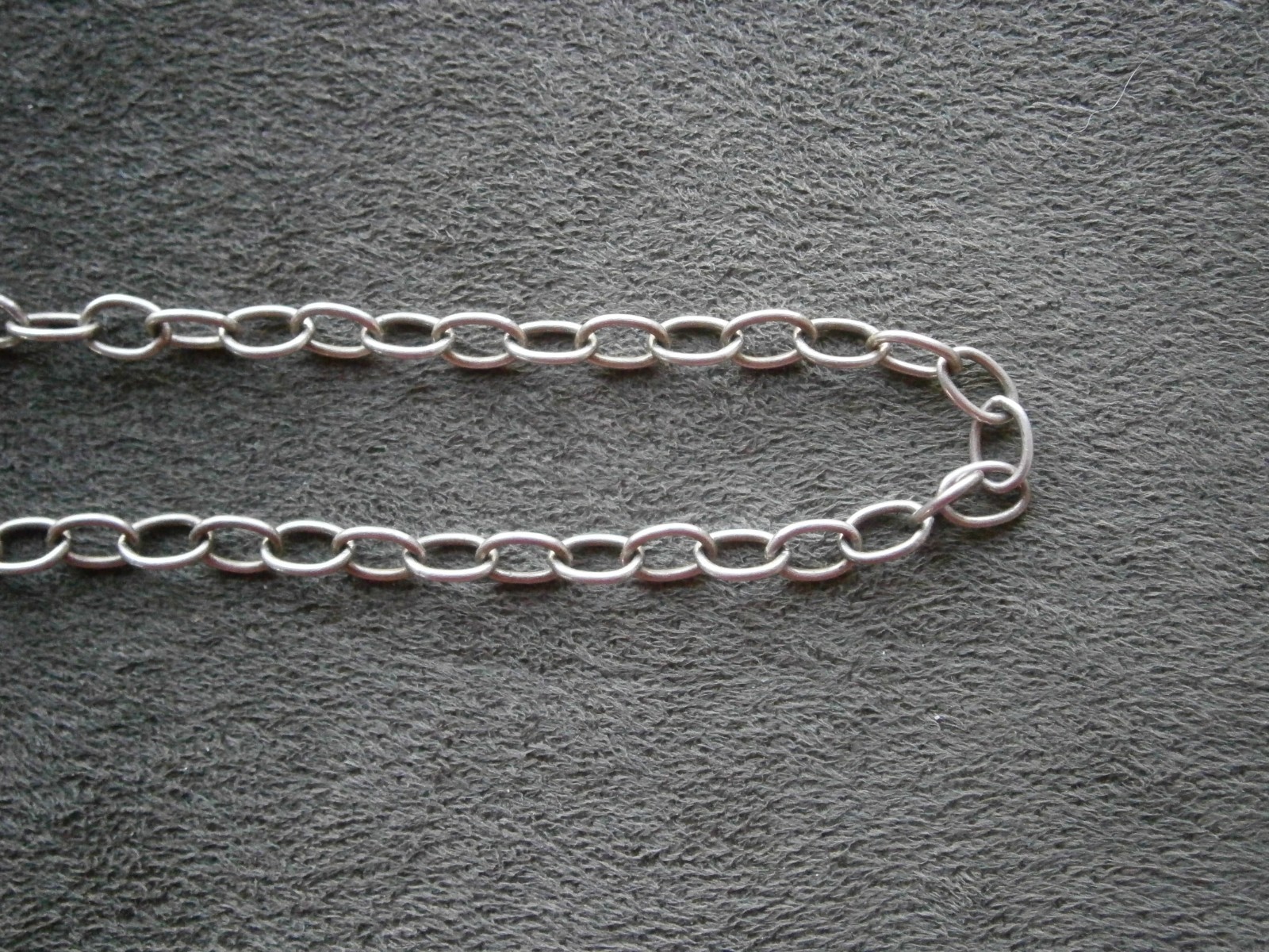 Dainty Open Oval Link Vintage 835 Silver Bracelet 7.25″ ~ 3.1g