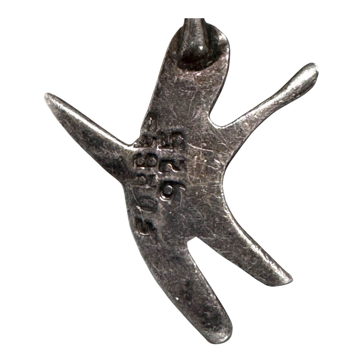 Vintage Sterling Silver Forbes Celestial Charms Artisan Brooch Abstract Dangles