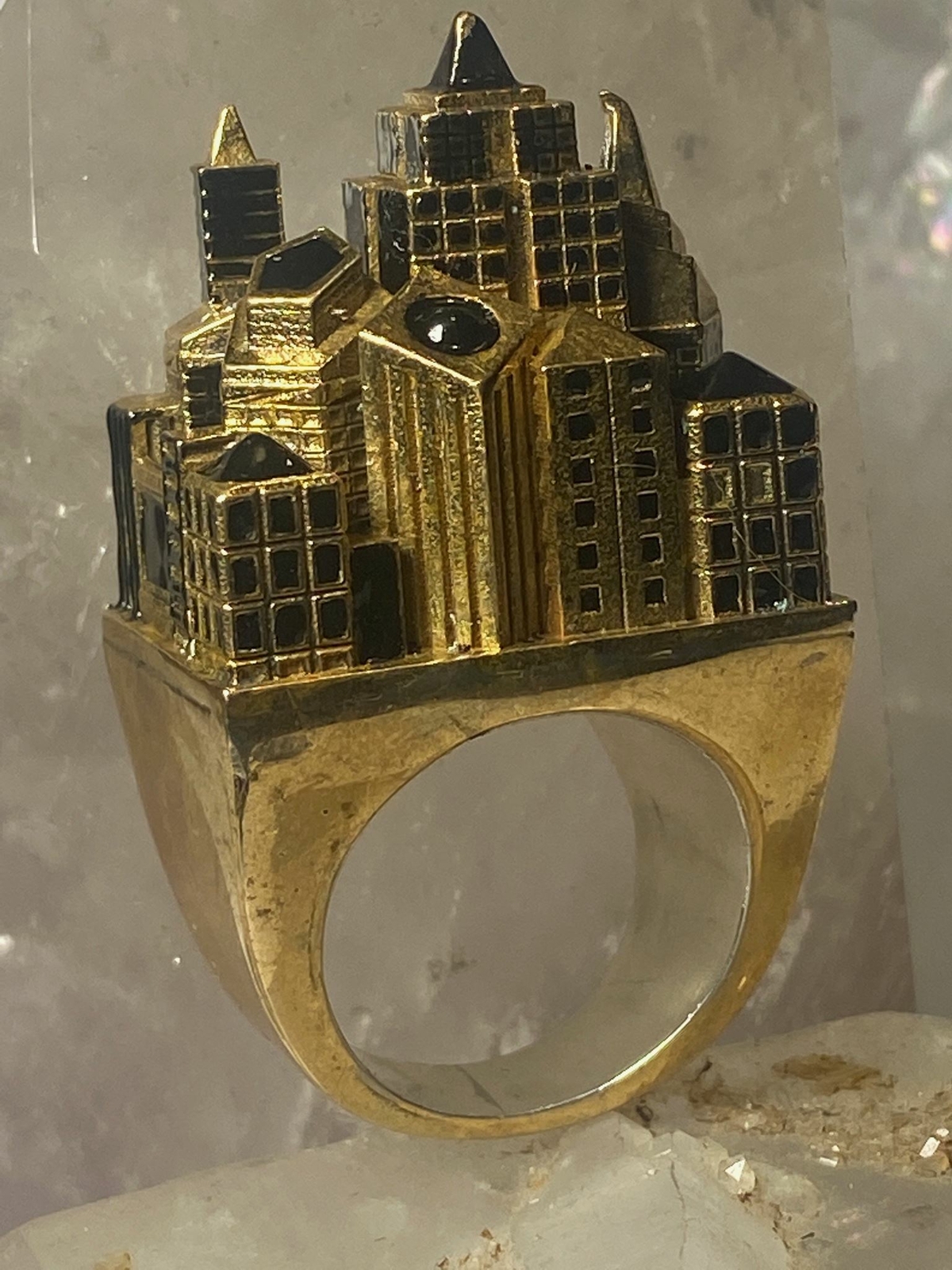 City Scape size 11.25 ring buildings architectural band