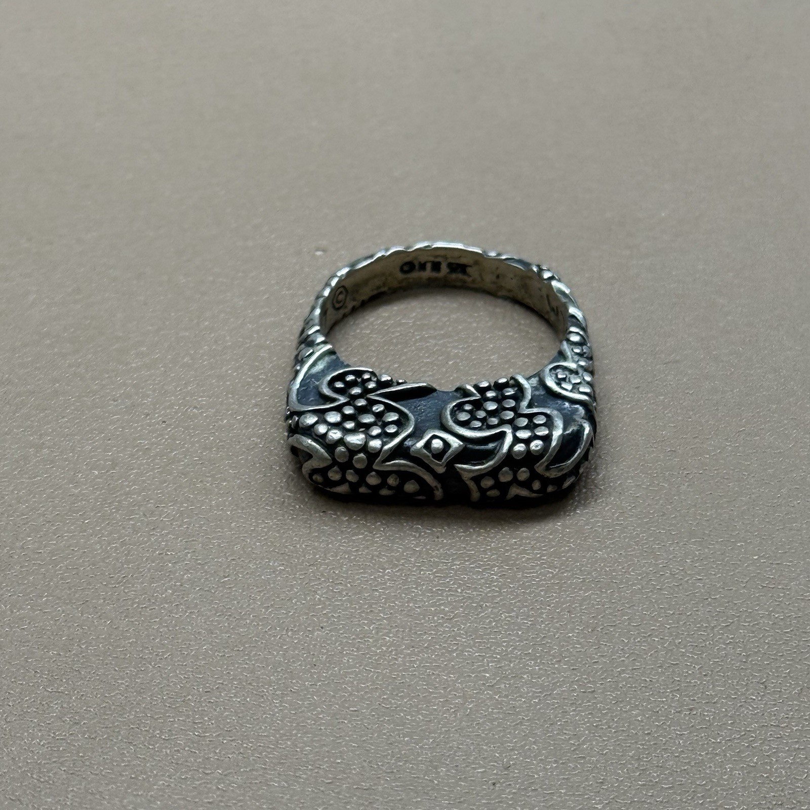 Dian Malouf Tribal Stack Stacking Ring Sterling Silver 925 Size 7.5 DLM