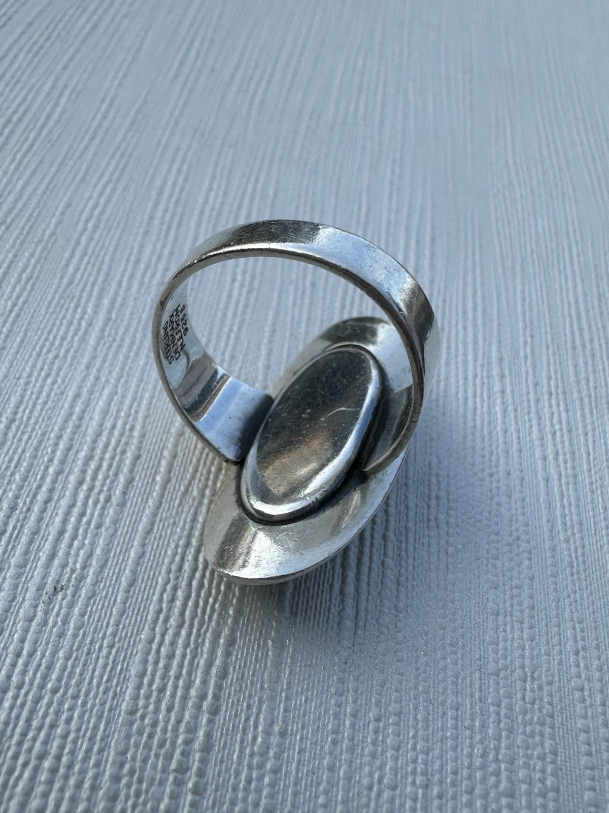 N.E From Vintage Denmark 925S Sterling Silver Modernist Ring