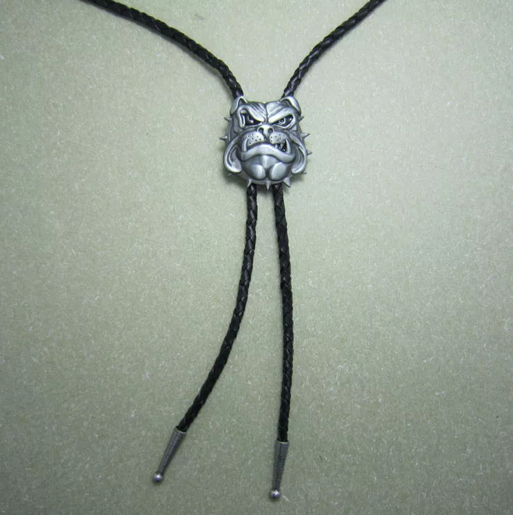 Vintage Western Bolo Tie – Animal Wildlife Design (With Tie Clip)
