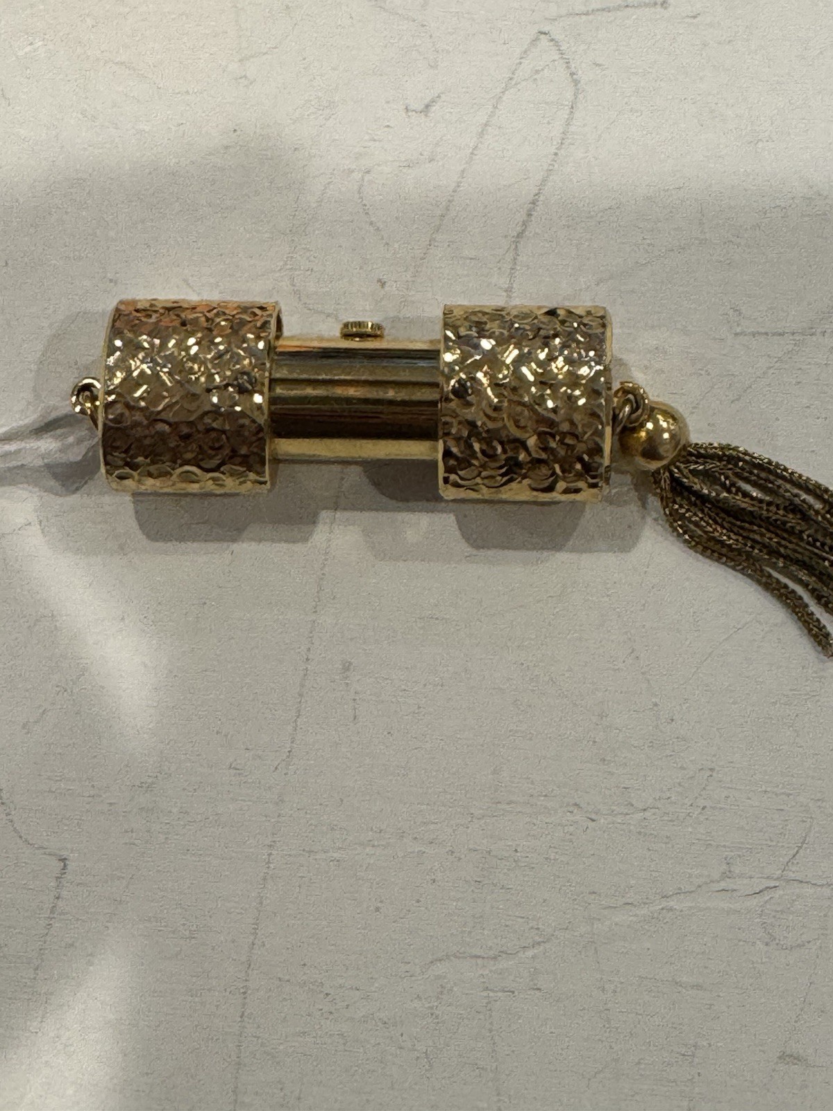 Vintage Kelbert Gold Tone Peek-a-boo Pendant Watch- Manual Wind Working