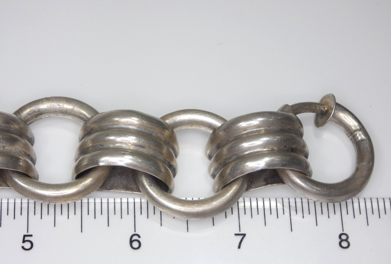 Los Castillo Taxco Mexico Sterling Silver Chain Link Bracelet