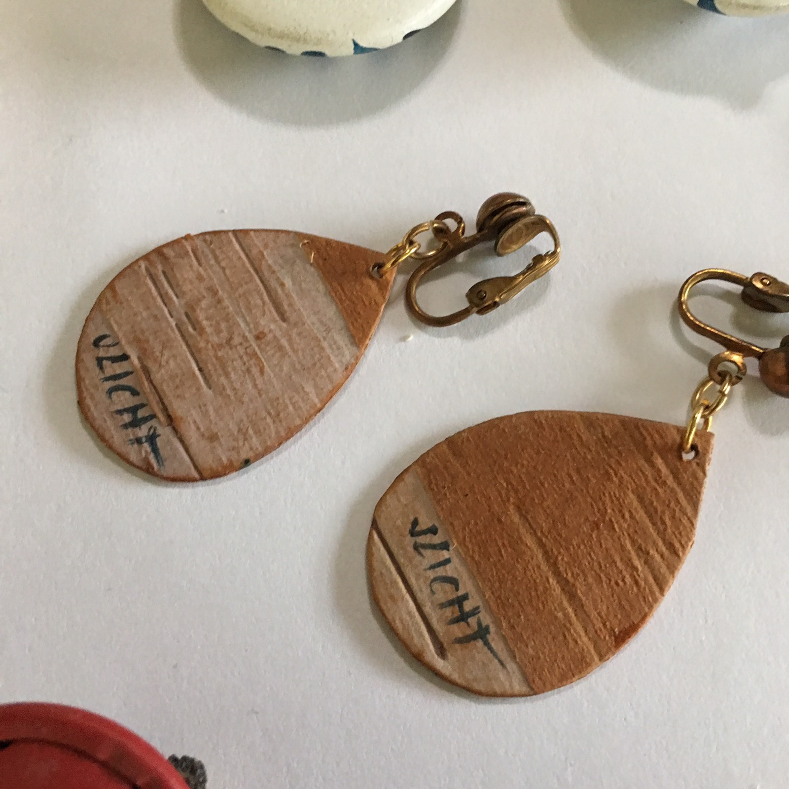 Lot Of 5 Clip On Women’s Costume Earrings HAND CRAFTED Fun Different