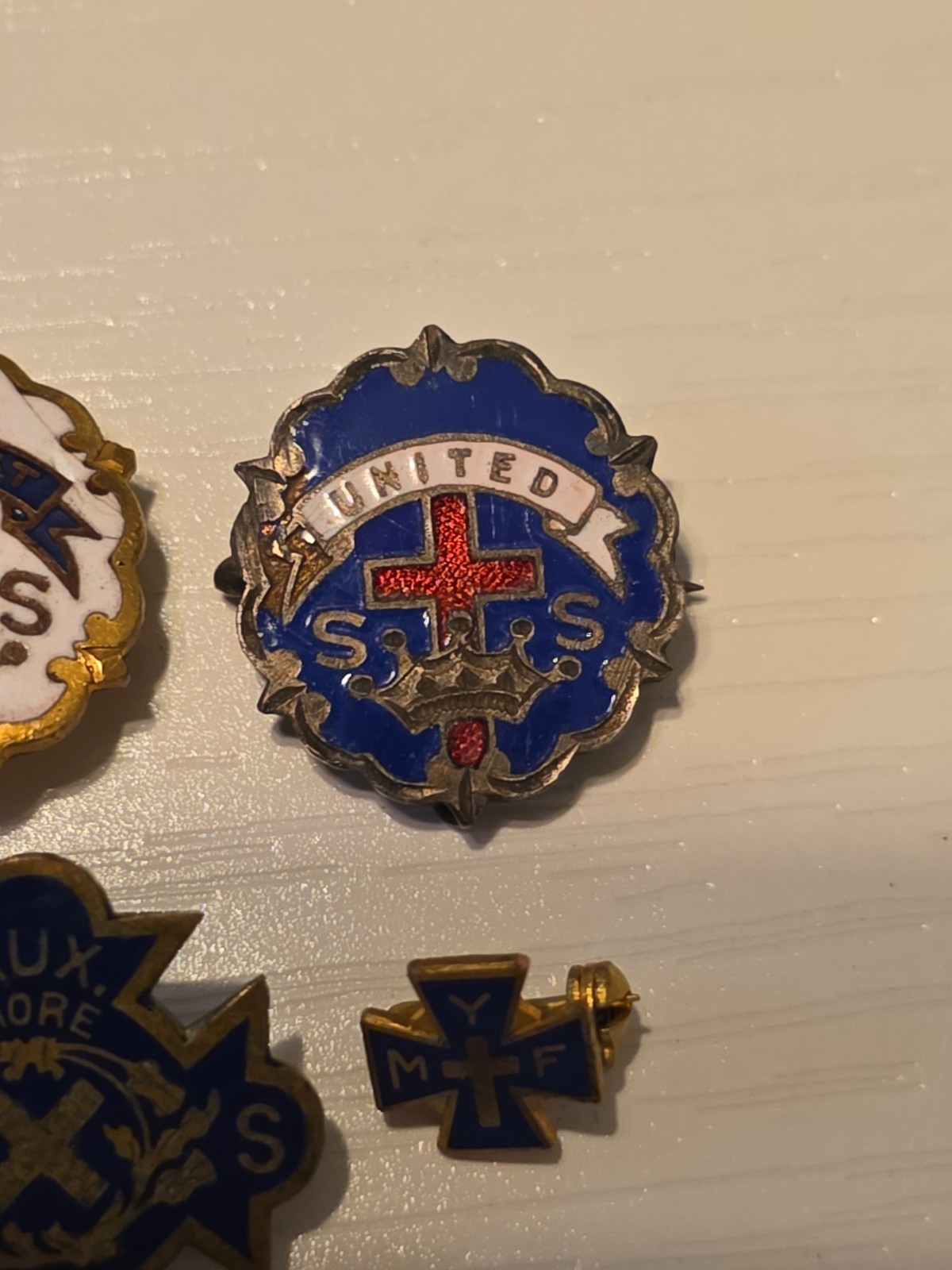 4 Vintage Pins For Collection Or Resale Look At A Pictures One Is Missing Pin