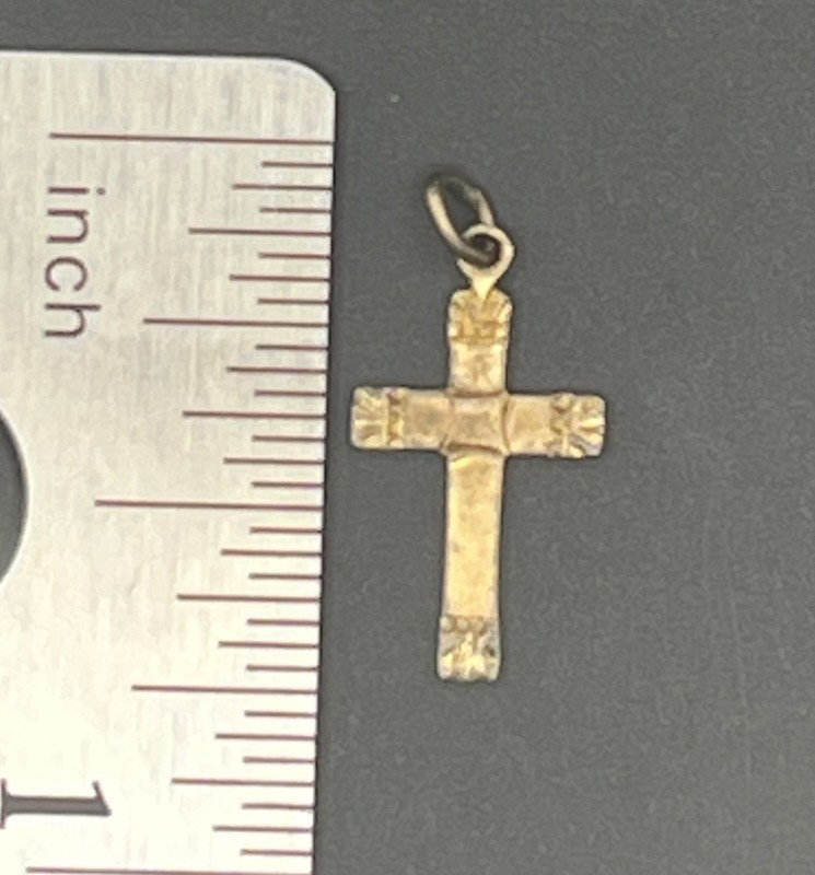 Small Cross Pendant 1/20 12 K Gold-Filled 3/4 ” L 1/4 ” W