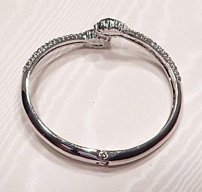 Retro Vintage Dragon Fire Mystic Rhinestone Bypass Cuff Bracelet MONET NWOT S43