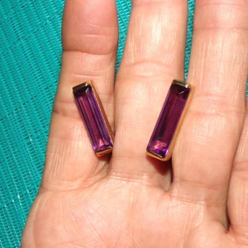 JOMAZ signed earrings with gorgeous stones-SIMPLE AND AMAZING!!!!