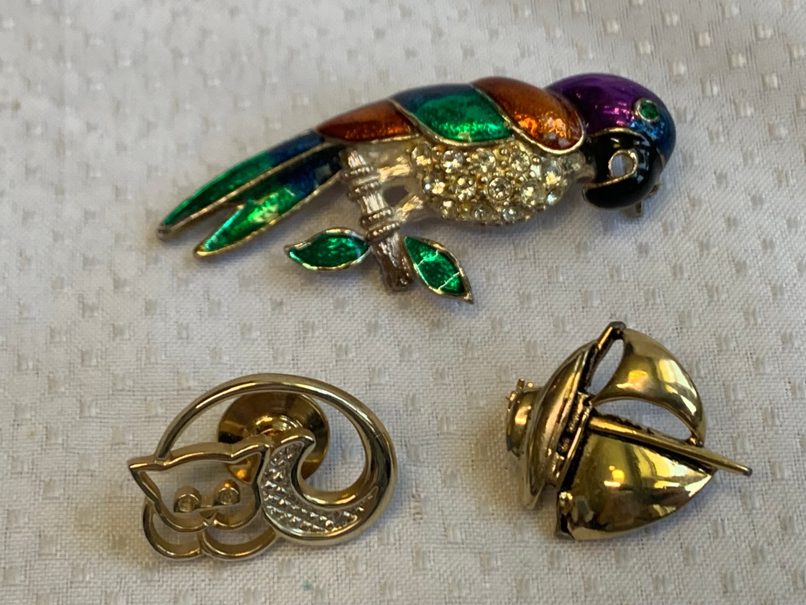 Vtg Brooch Lot Craft Pell Gerrys Sarah Cov Avon Scatter Pins Costume Jewelry