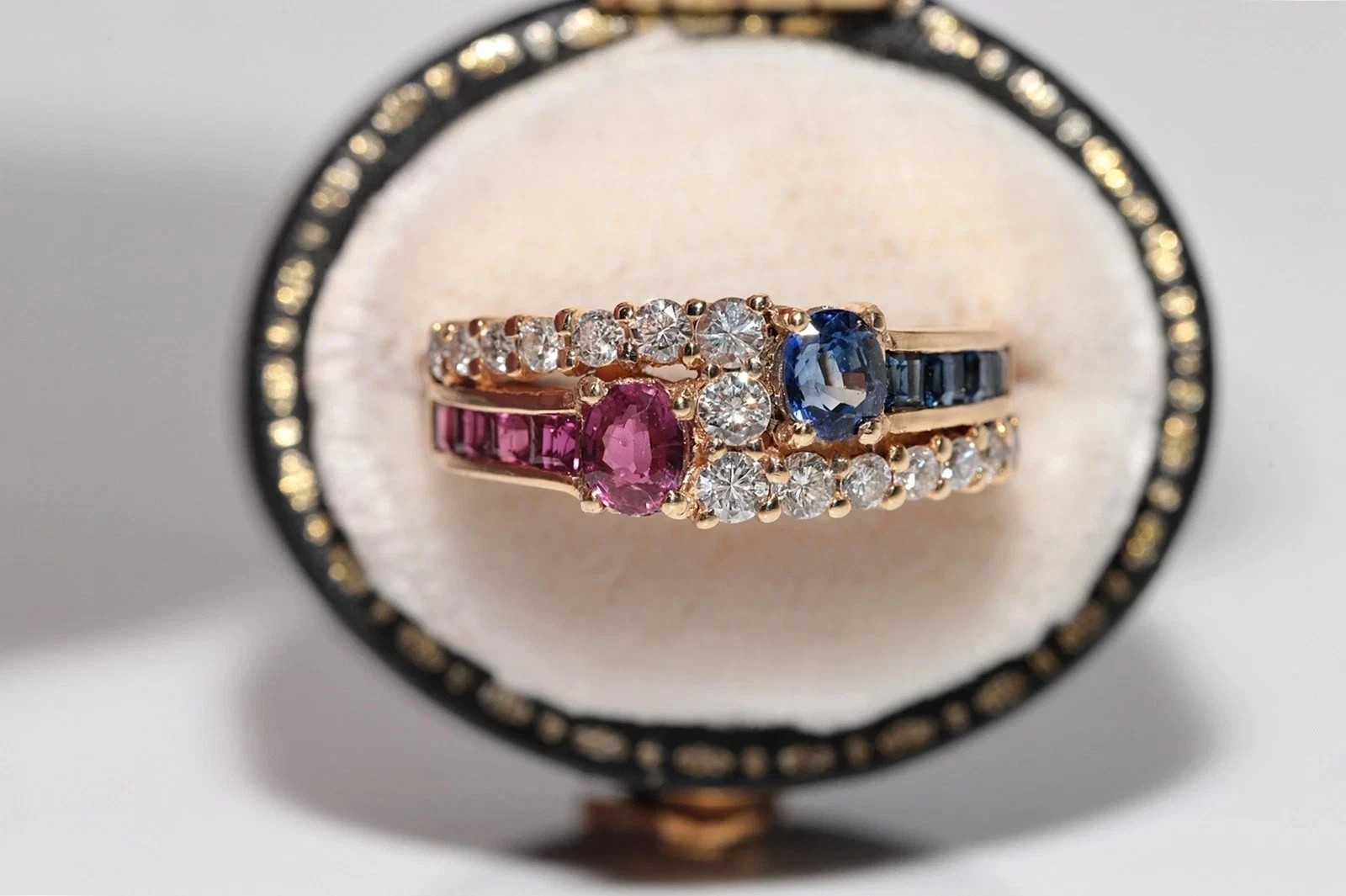 Vintage 3Ct Art Deco Style Lab Created Diamond 14K Rose Gold FN Engagement Ring