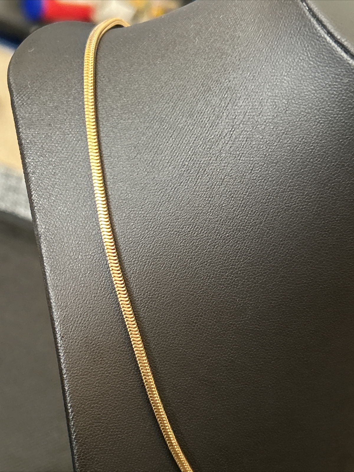Necklace Chain Snake High Quality Gold Plated Gold Tone Americ KJ 19” GERMANY