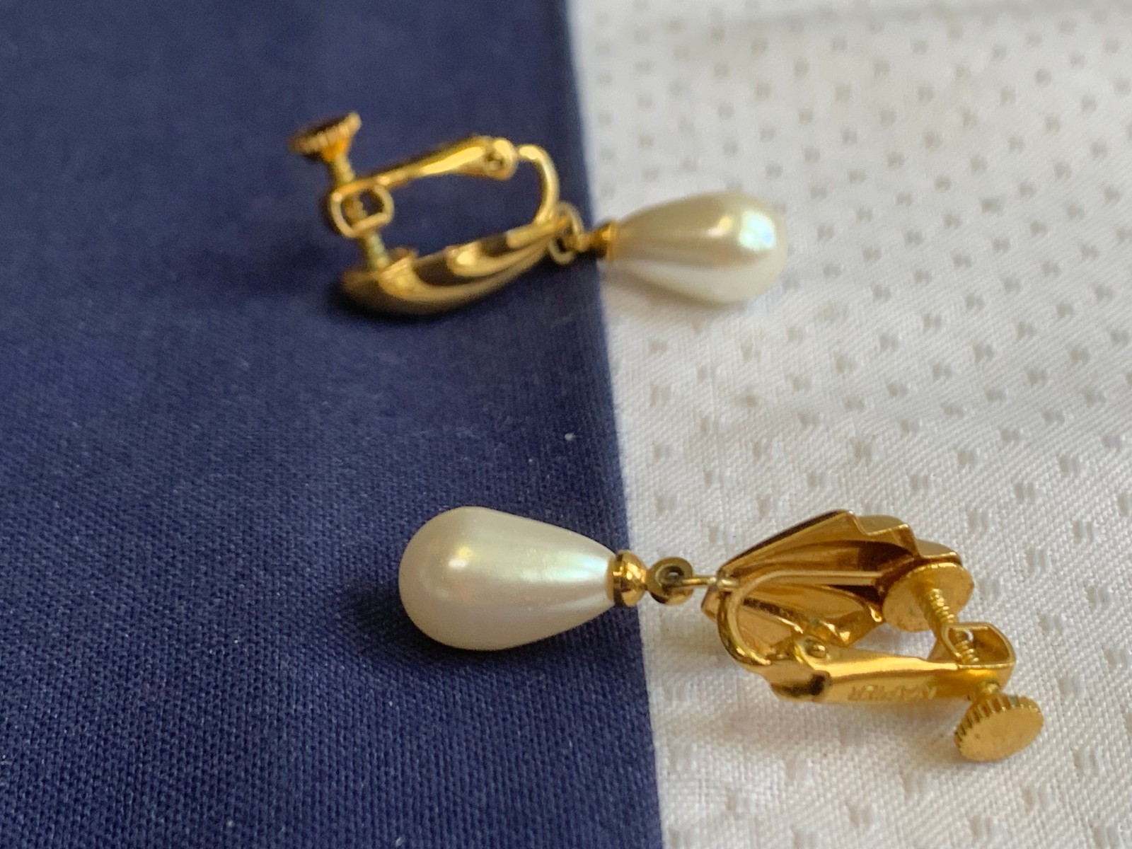 Vtg Clip-On Earring Lot Costume Jewelry Trifari Napier Avon Cloisonne Enamel