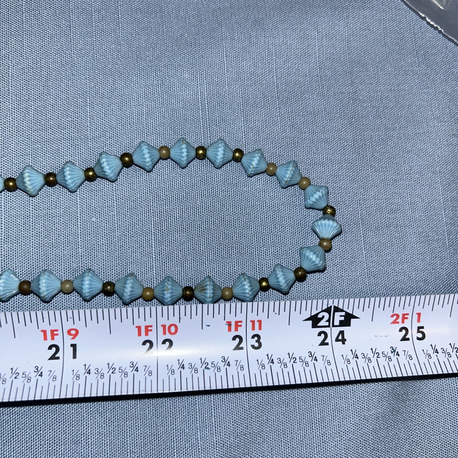 Clip on earrings, Pin And 24” Vintage Beaded Necklace C003