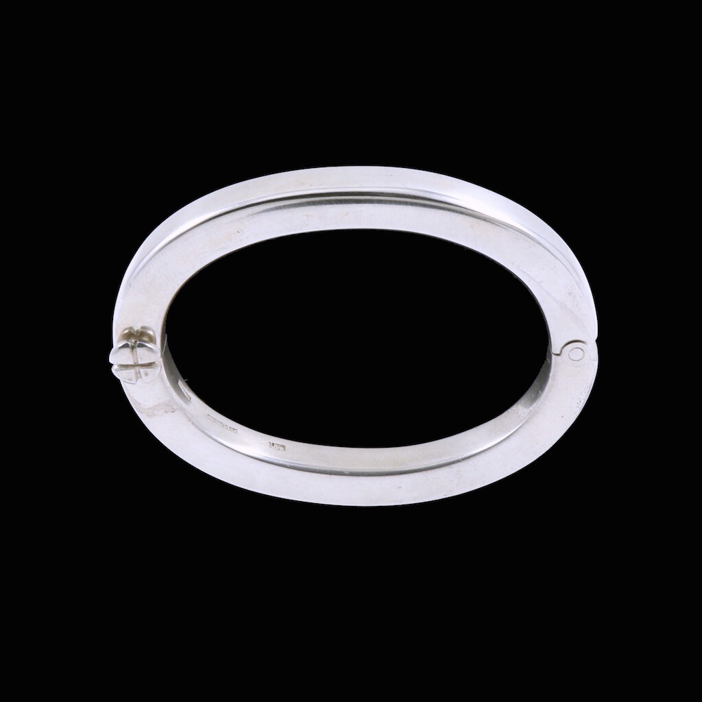 Boy Johansen. Hindged Sterling Silver Bangle. 1960s
