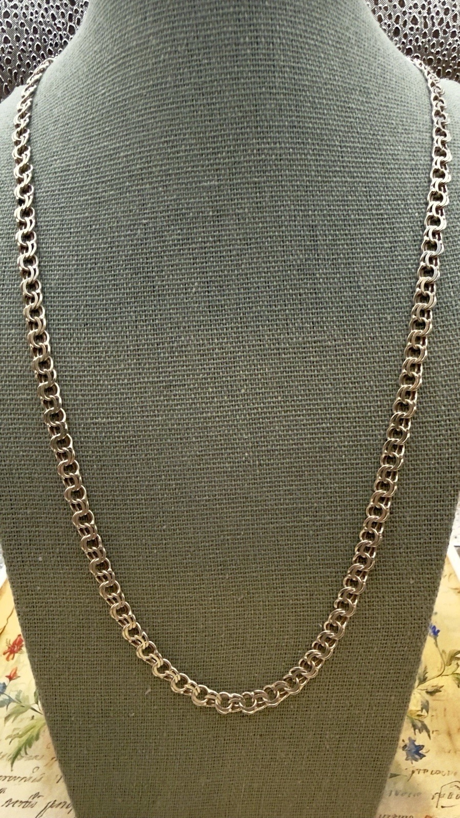 Beautiful 925 Sterling Silver Italian Chain – 22″ – 55.8 cm – Vintage – #2020