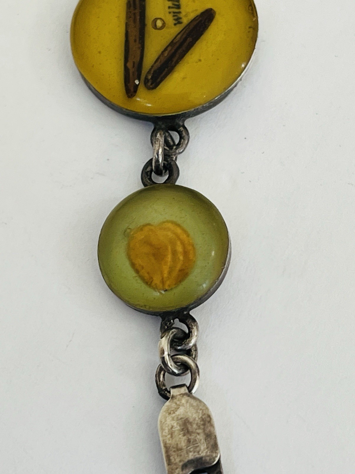 Vintage Sterling Silver Taxco Mexico Mustard Rice Hemp Seed Link Bracelet Rare