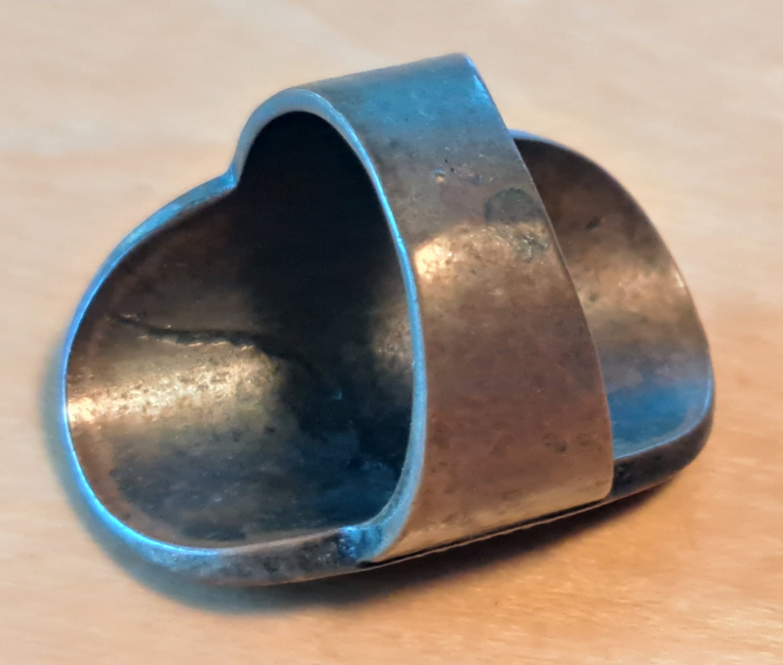 Vintage Copper Elongated Oblong Ring Unknown Size – Metal Detector Find