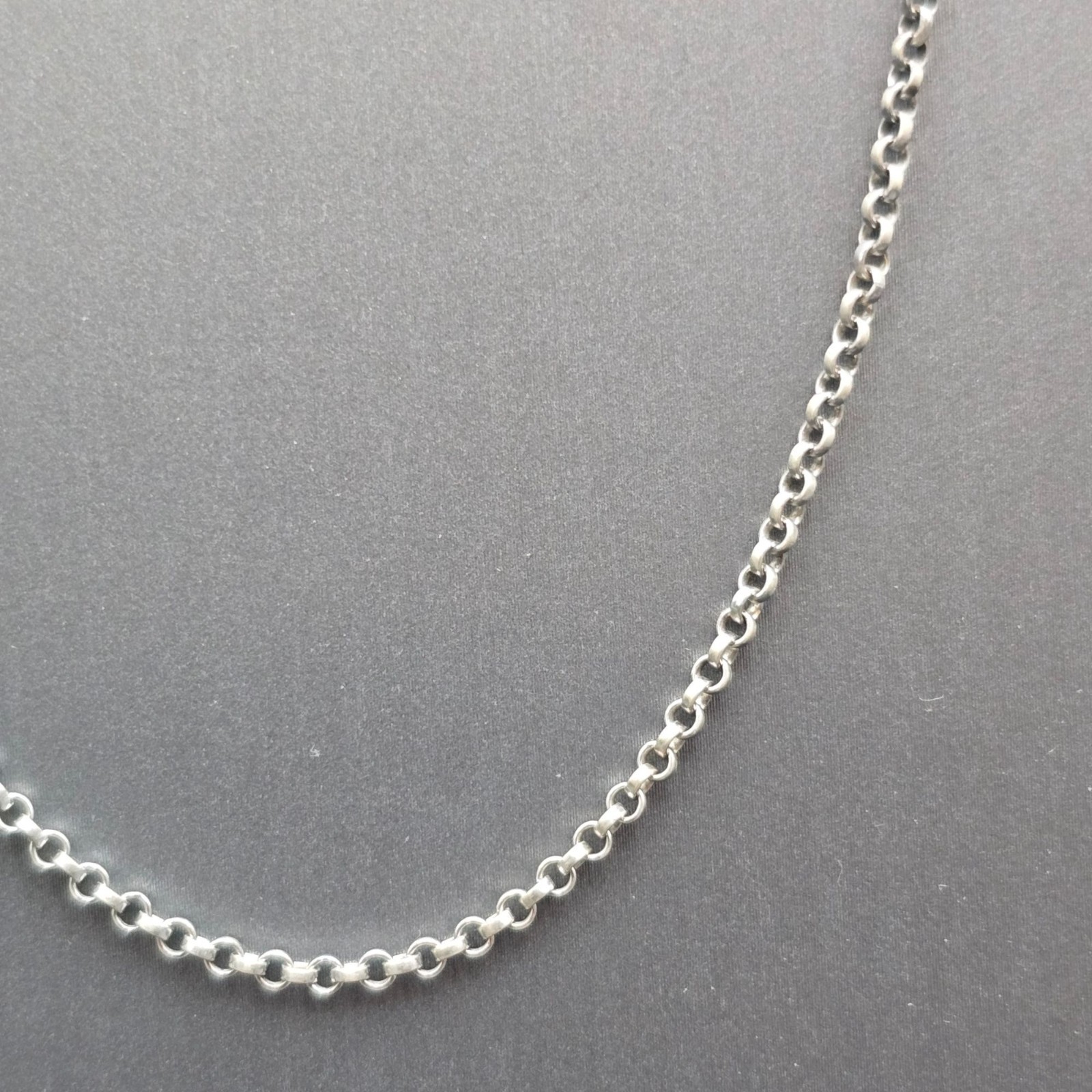 Vintage Sterling Silver Anchor Link Chain Necklace 925 Layering Choker 16″