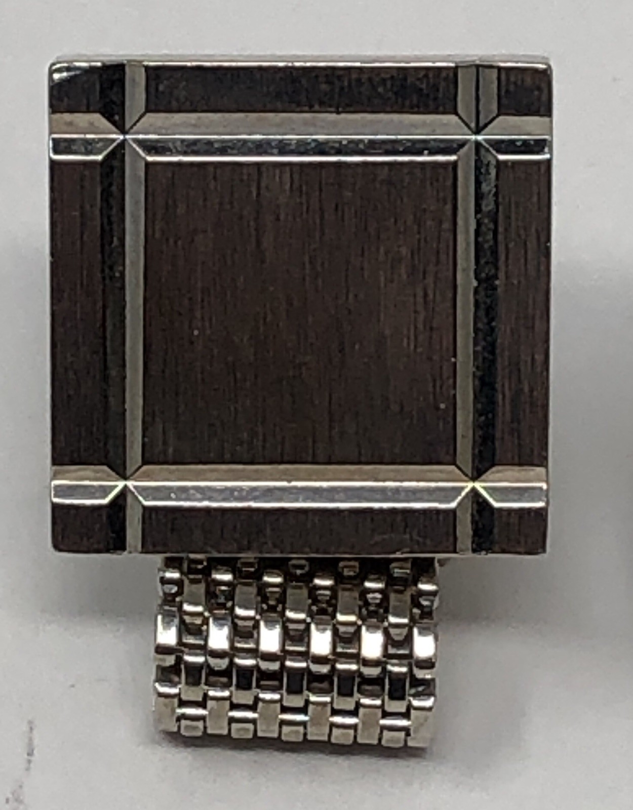 Hadley Cufflinks Wrap Around Silver Tone Mesh – Vintage
