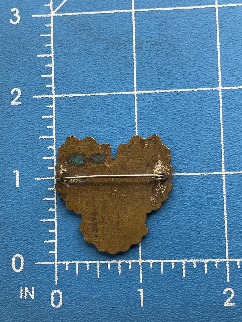 Vintage Enamel Pansy Brooch Flower Shaped Pin