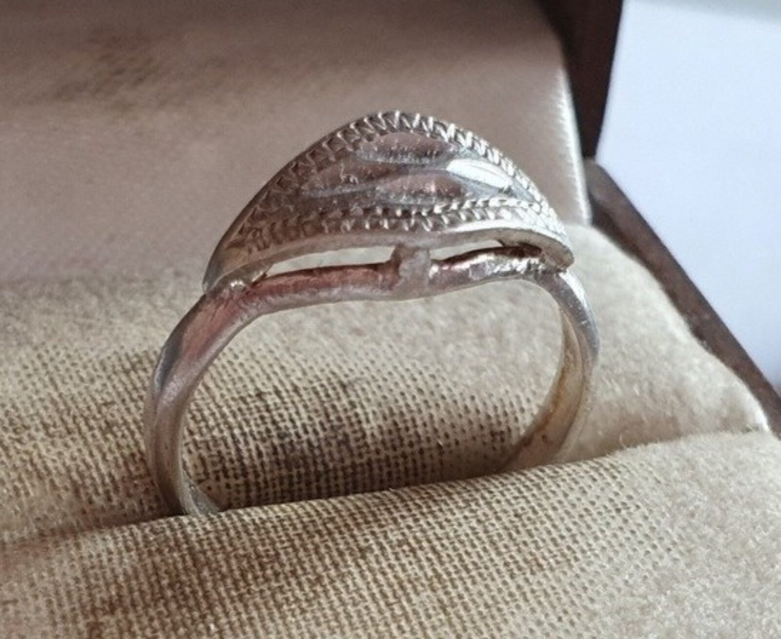 Vintage Soviet USSR ring sterling silver 925 ⭐ Size 7 Weight 2.21 g.
