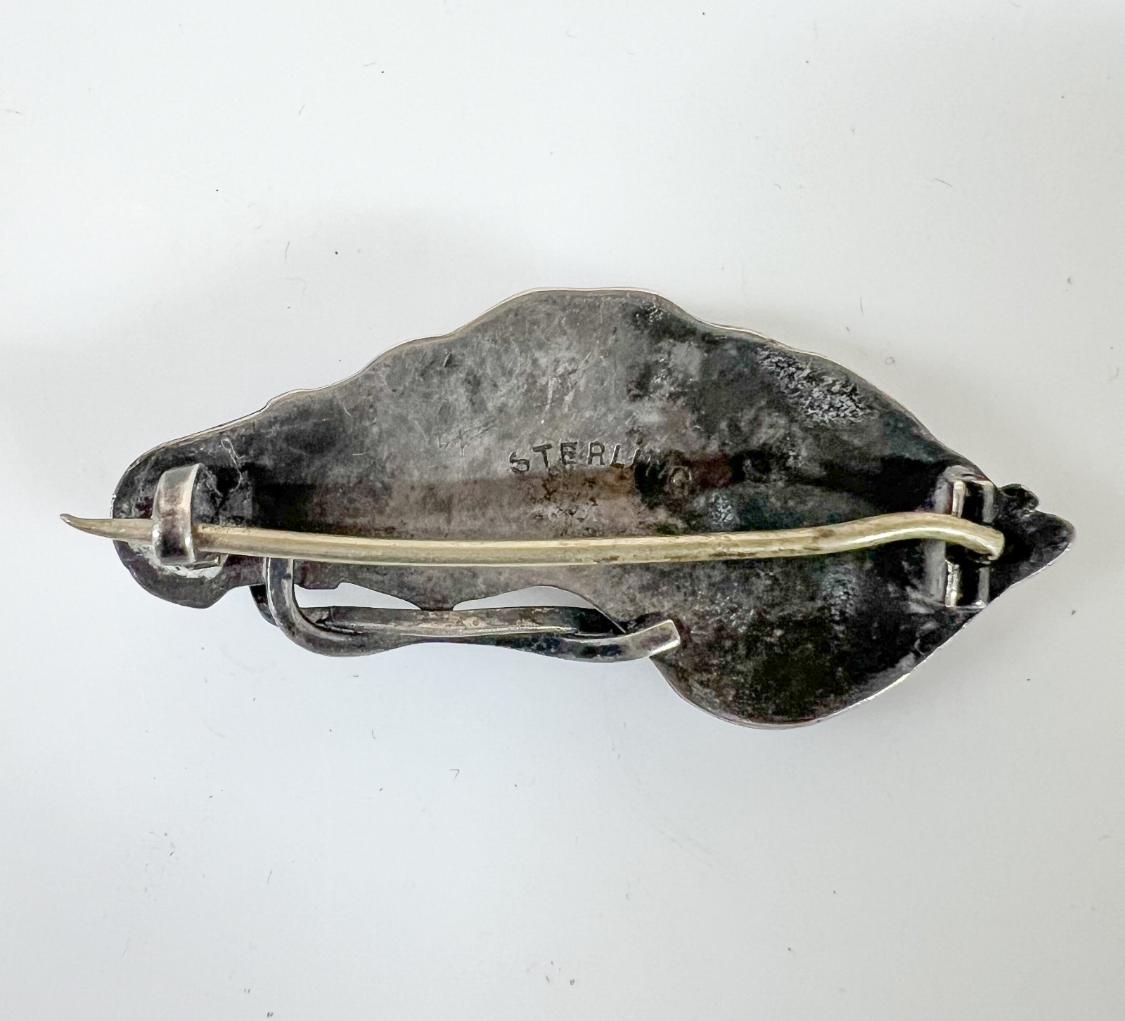 Victorian Sterling Silver Horse Head Equestrian Brooch