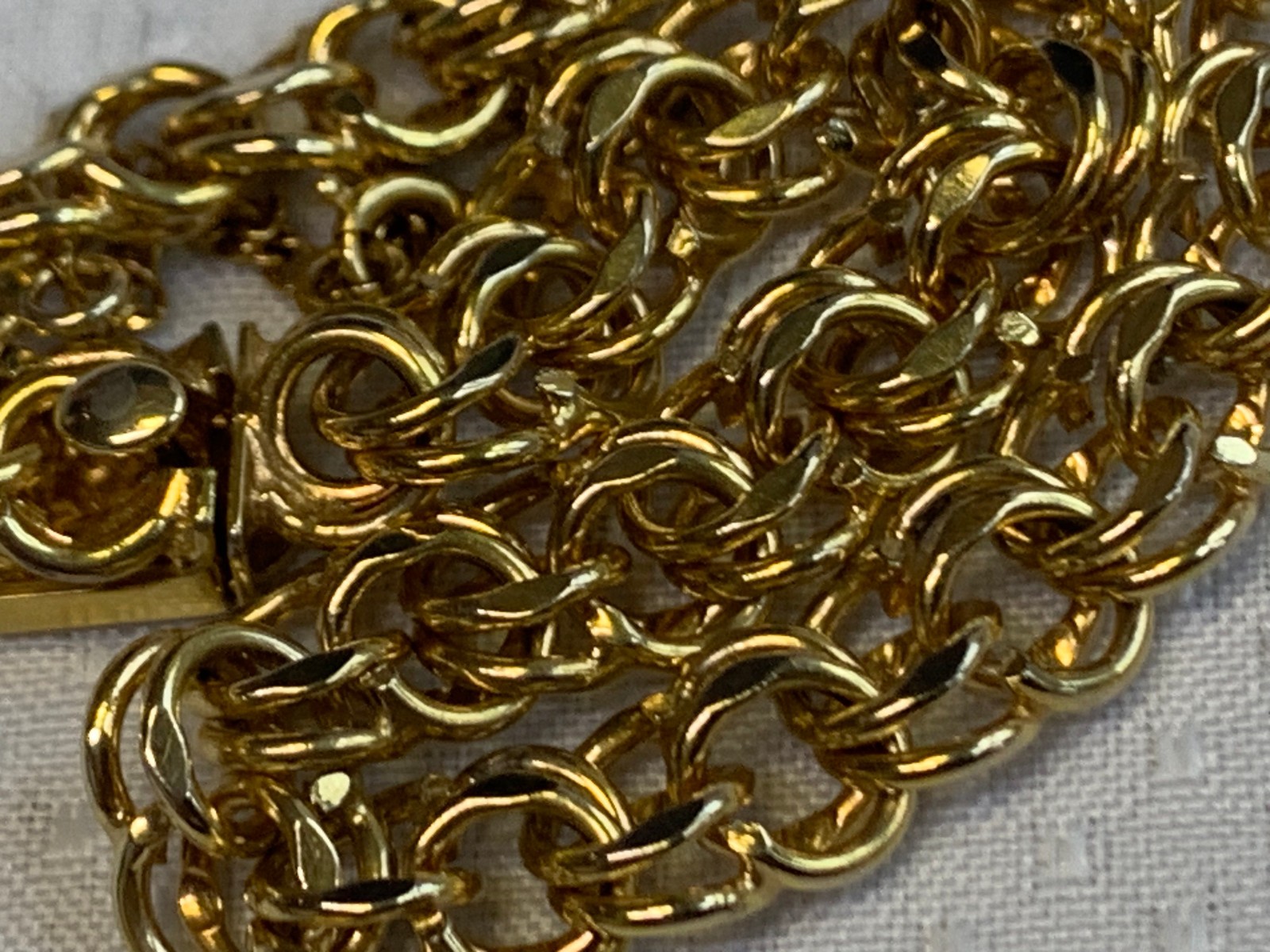 Vtg 1/20 12K Gold Filled BA Ballou Co Charm Bracelet 13.93g Jewelry 7.5″ Chain