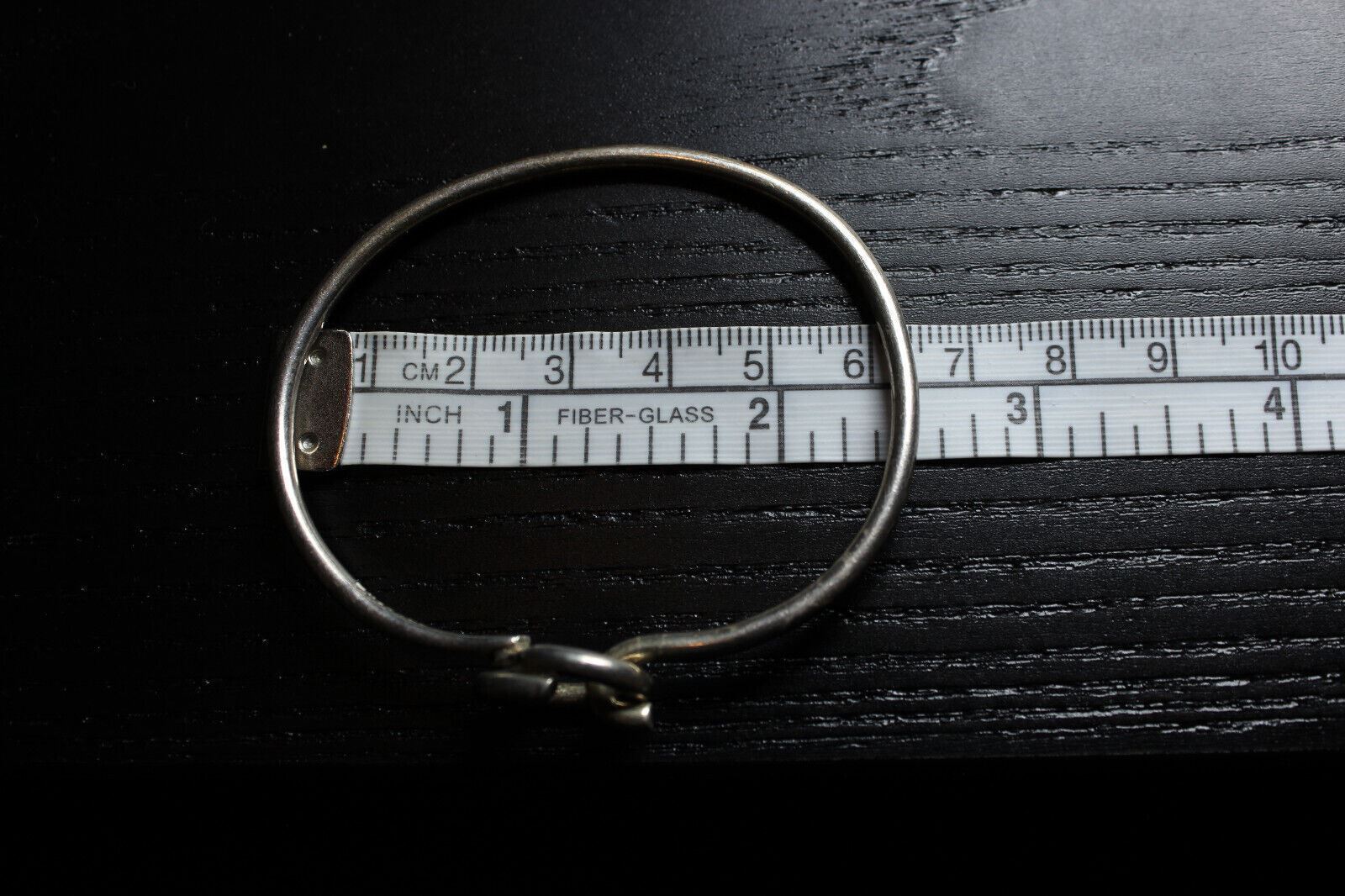 Solid Plain Bold Round Mexio Vintage 925 Sterling Silver Women’s Bangle Bracelet