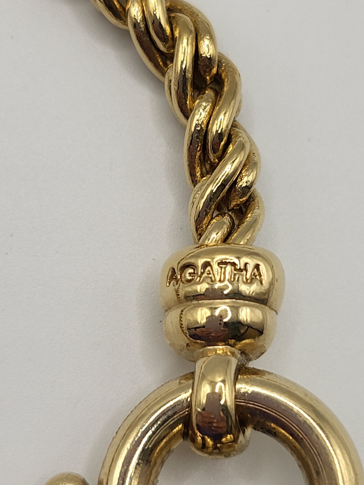 AGATHA PARIS 1974 Heavy Couture Scottie Terrier Dog Pendant Convertible Necklace