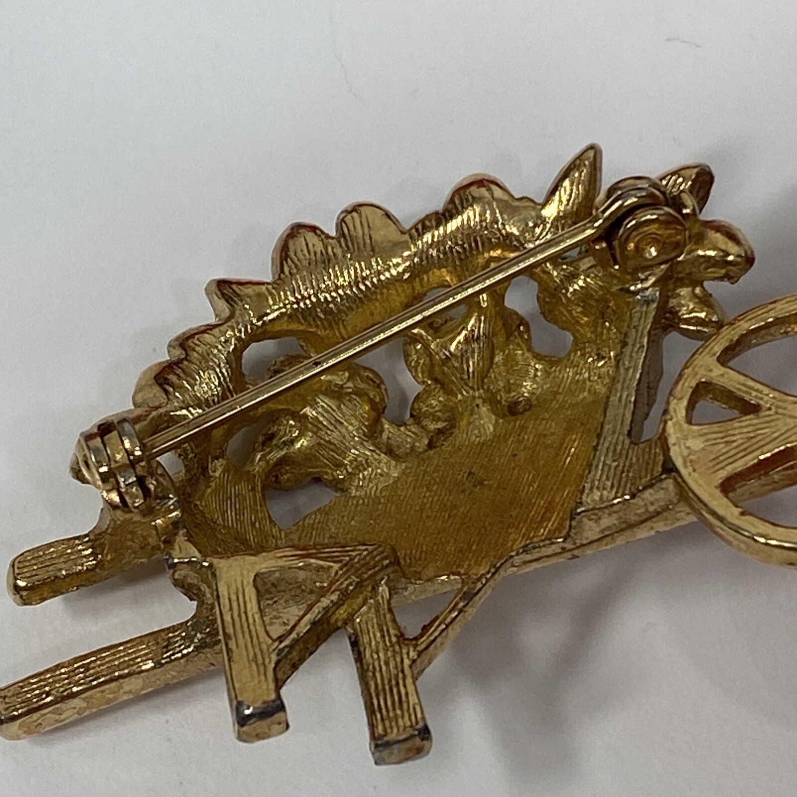 Brooch Pin Lot Swan Cat Leopard Wheelbarrow Flower Rhinestone Golden Silver READ