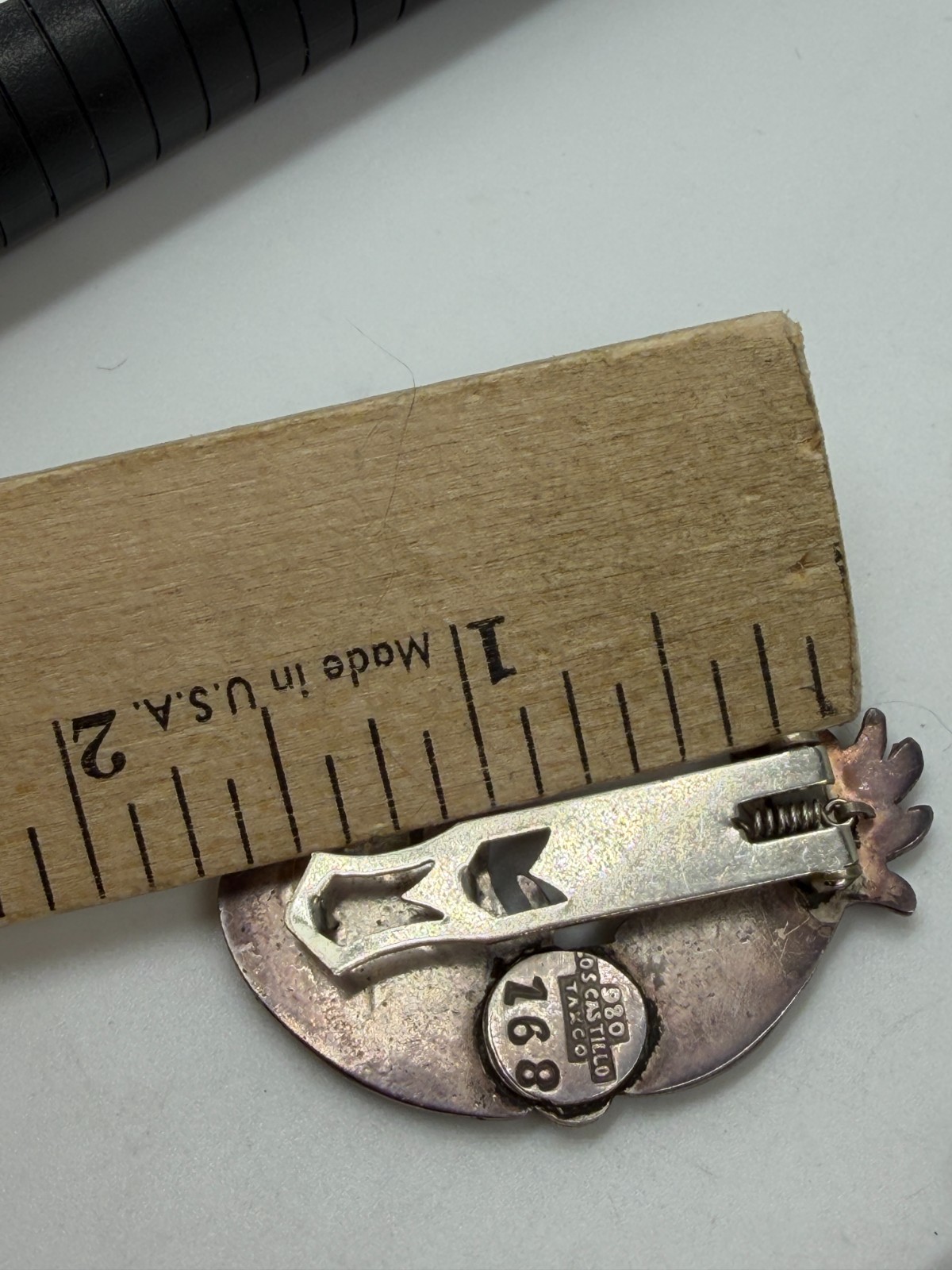 Vintage Dress Clip Bird 980 Silver Los Castillos Pair Taxco Z68