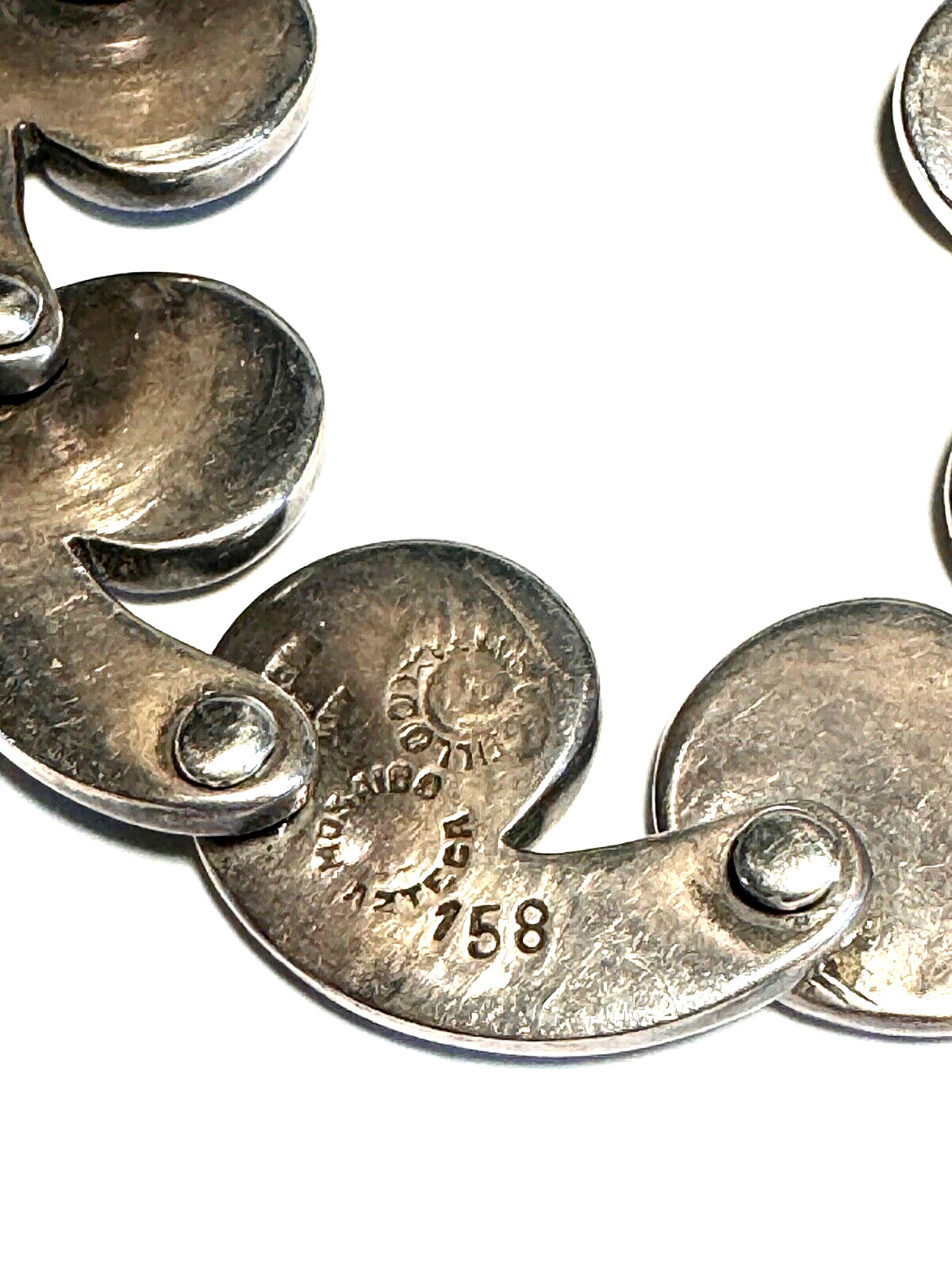 Los Castillo Azteca Sterling Suite of Necklace, Earrings, & Bracelet, Set