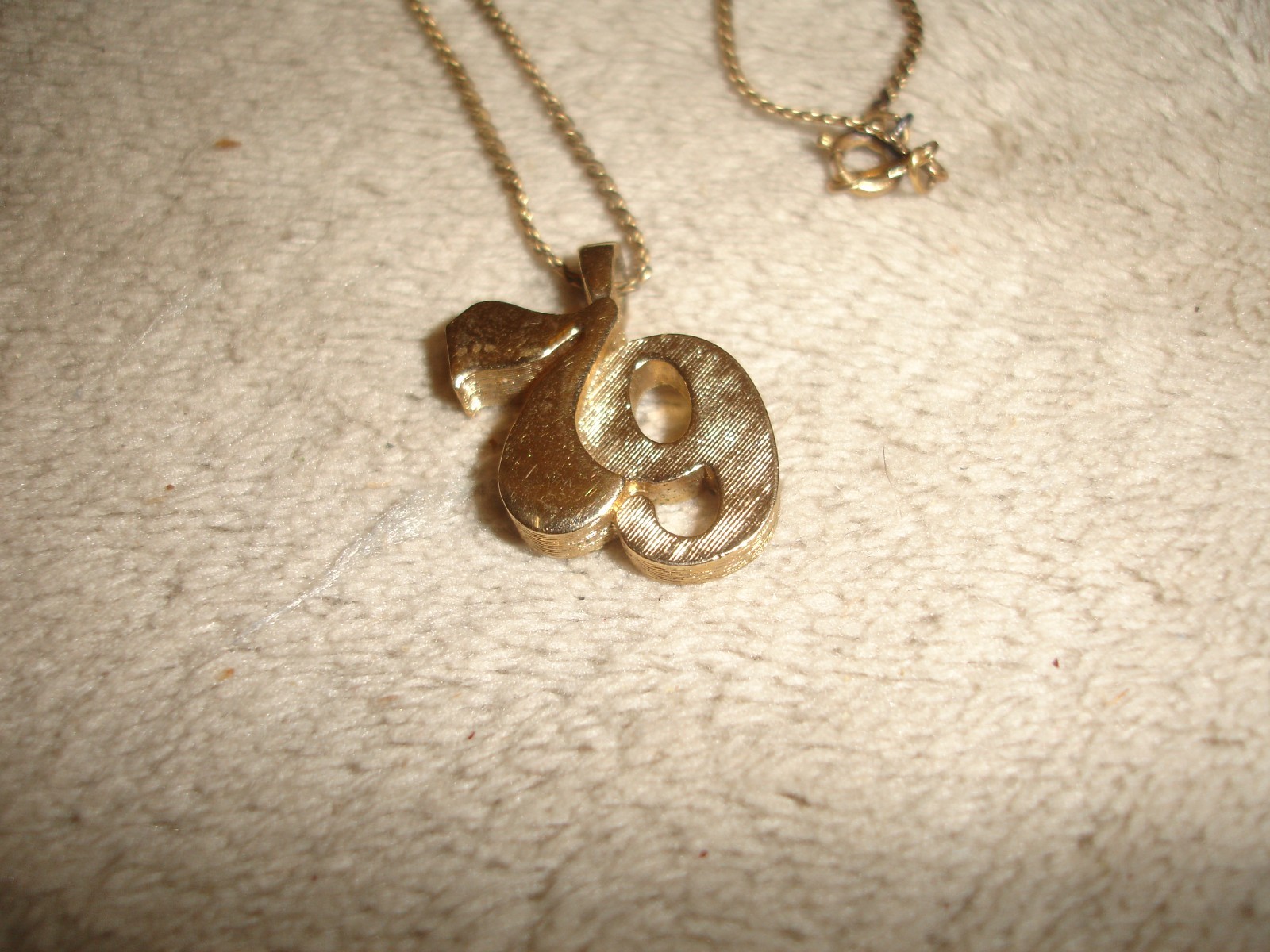 Vintage Avon 79 Charm Pendant and Unbranded 1979 Mini Senior Class Ring Pendant