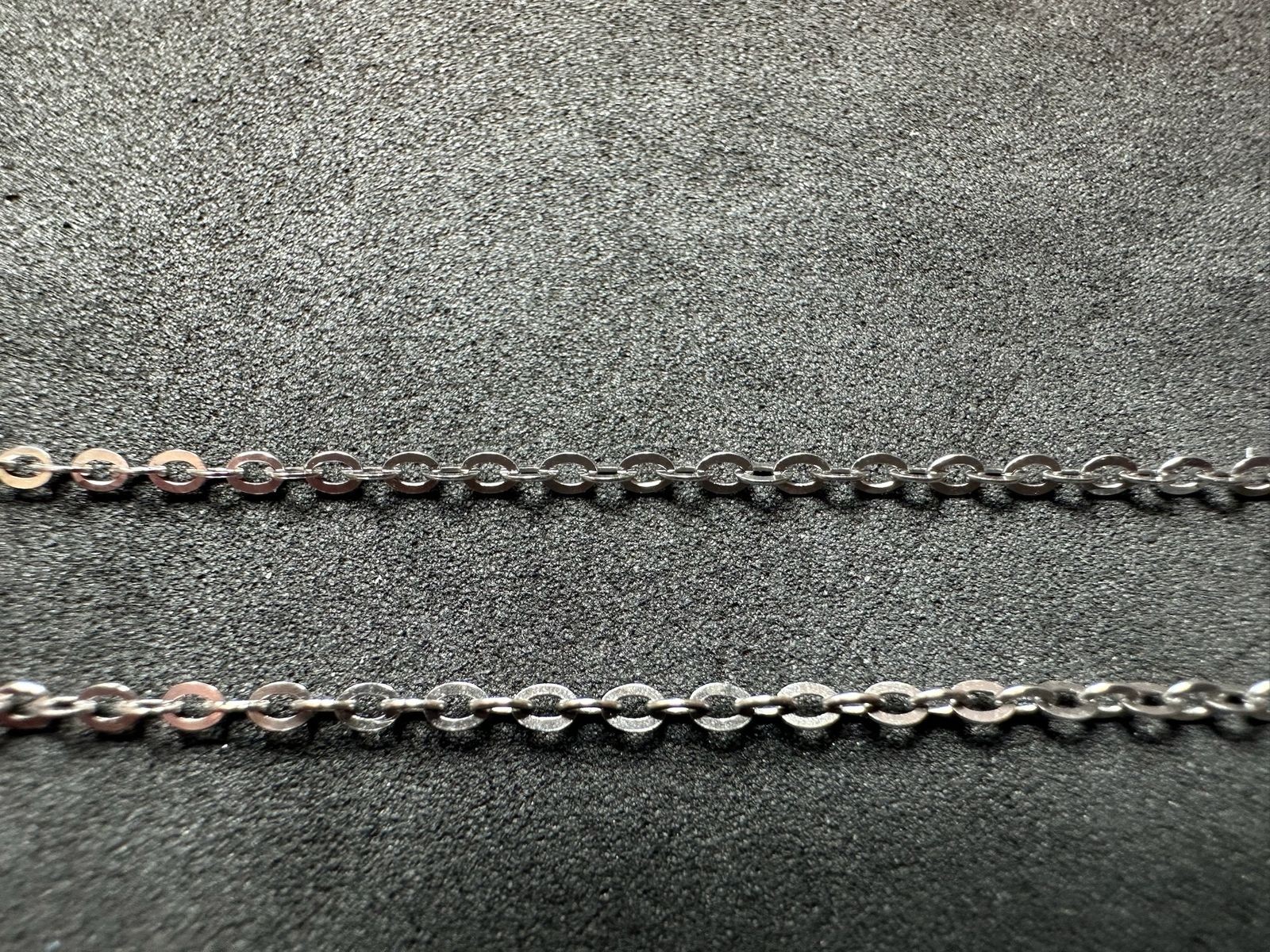 1.52g Vintage Sterling Silver 925 Oval Link Chain Necklace 18 in M