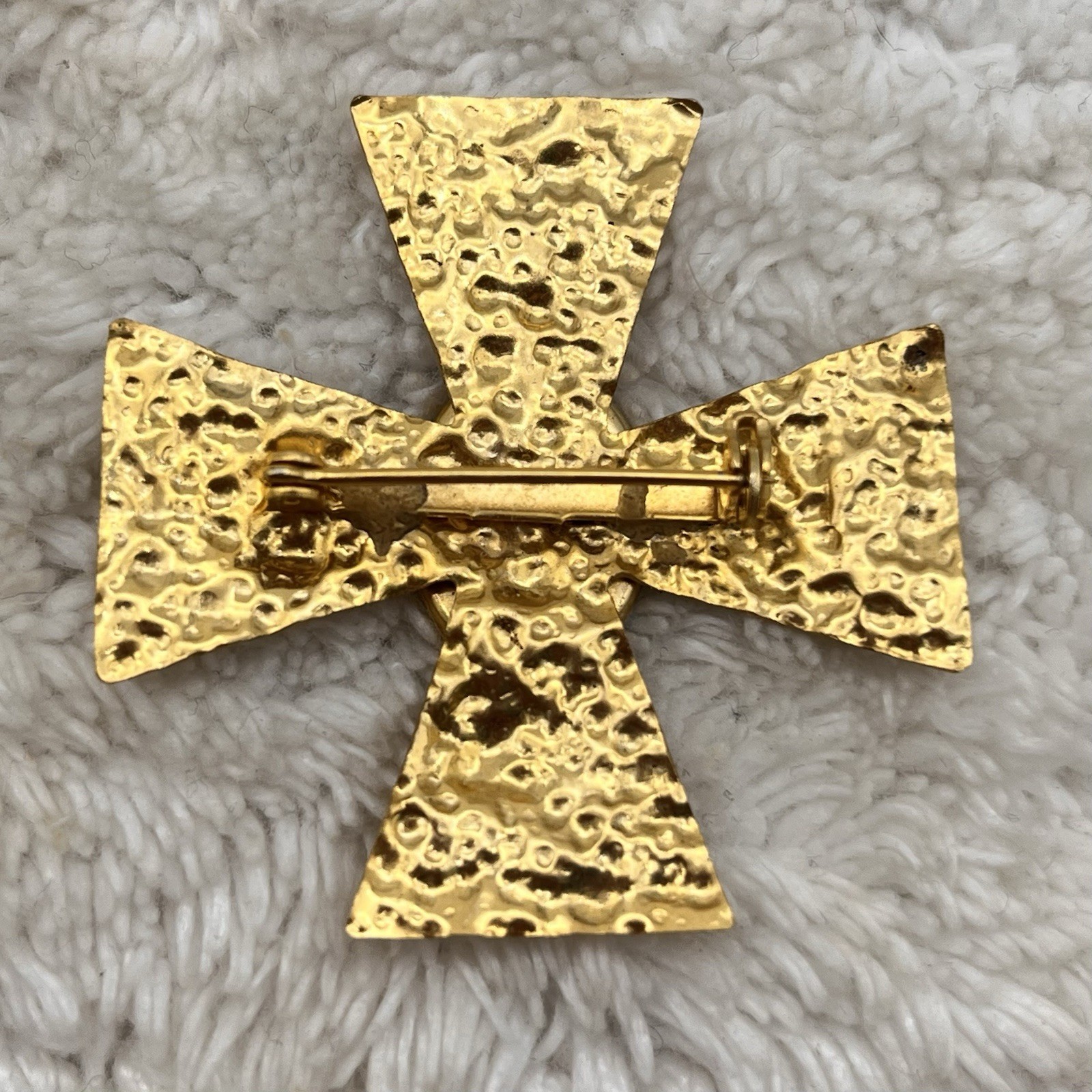 Maltese Cross Brooch Lot of 2 Pins Vintage to Now