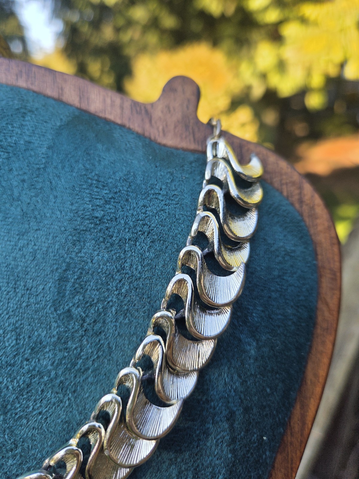 Vintage Gold Tone Collar Necklace Shepherds Hook Clasp