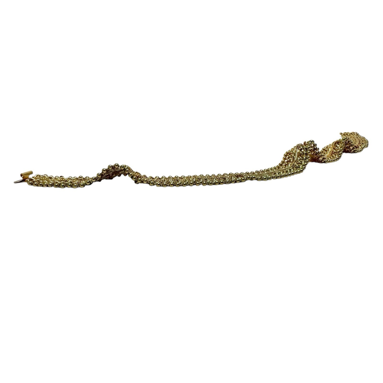 Vintage Gold Tone Cleopatra Necklace Multi Chain Styles Statement 18”