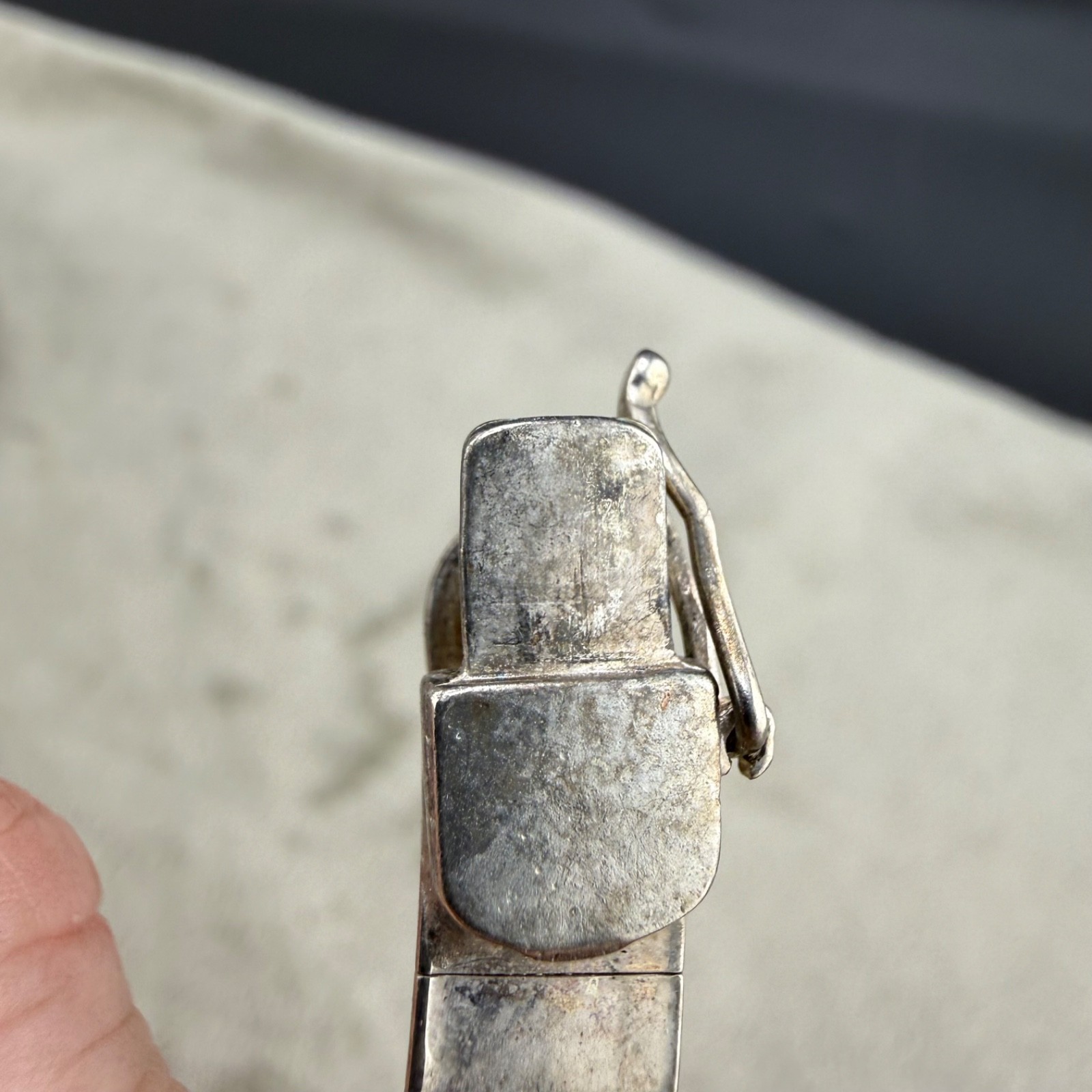 Vintage Choker Silver Tone Necklace 16”