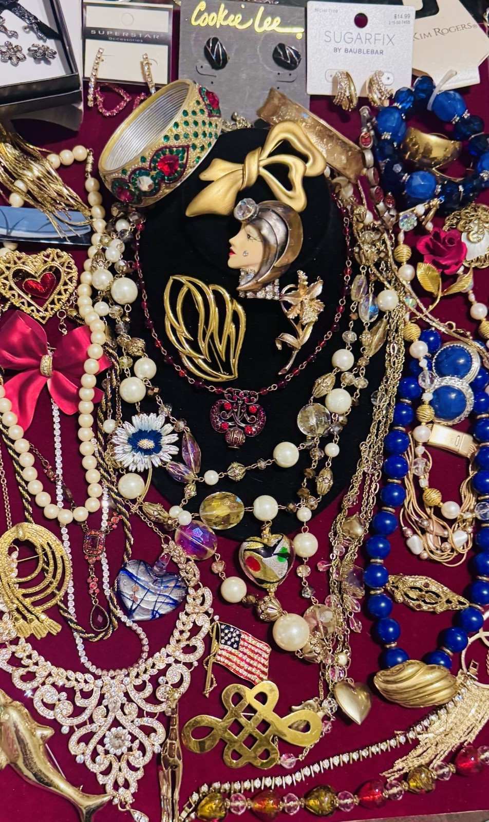 Vintage High End Costume Jewelry Trifari Jackie Kennedy BSK Emmons Gerrito Liz