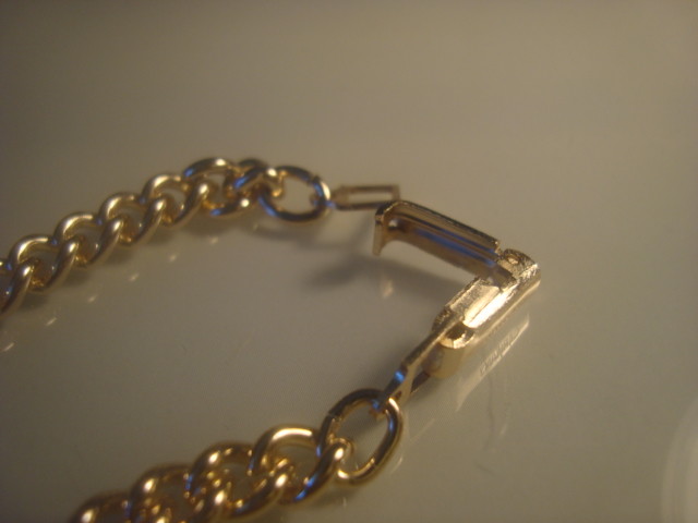 #5 Traditional design Lightweight 7 1/4″ Gold Plated aluminum CHARM Bracelets