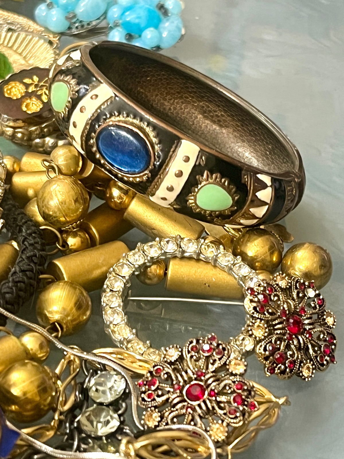 Vintage & Costume Jewelry Lot Coro Mode Art Trifari 1928 ART Rhinestone +