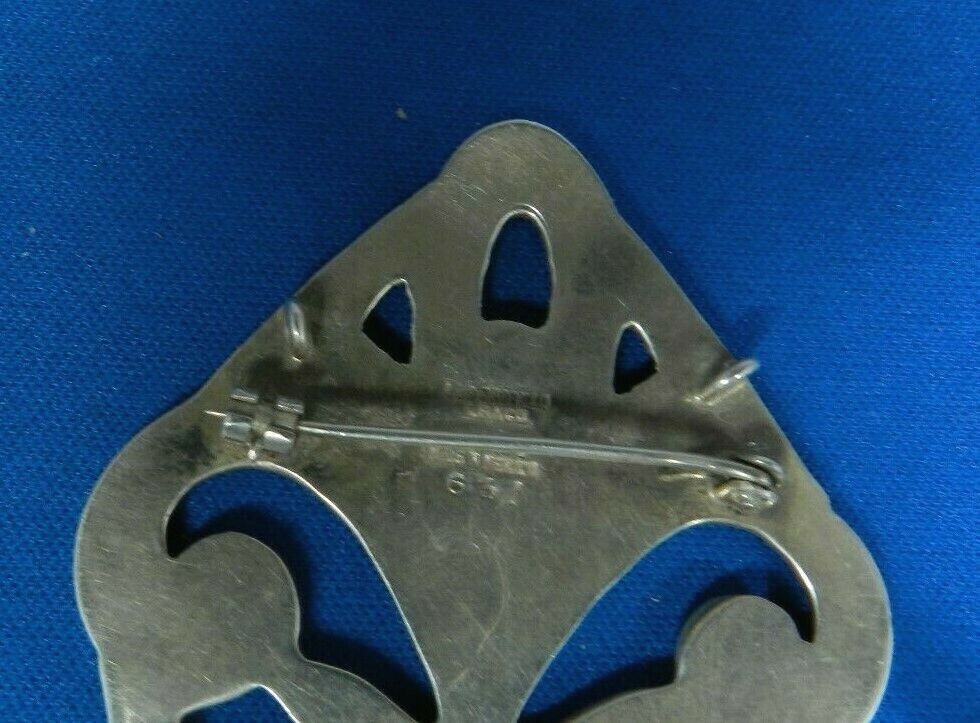Vintage Los Castillo Sterling Silver Taxco Pin #681