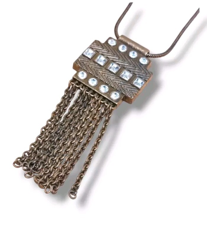 STUNNING VINTAGE ESTATE SIGNED LIA SOPHIA RHINESTONE 30″ NECKLACE!!! 😍